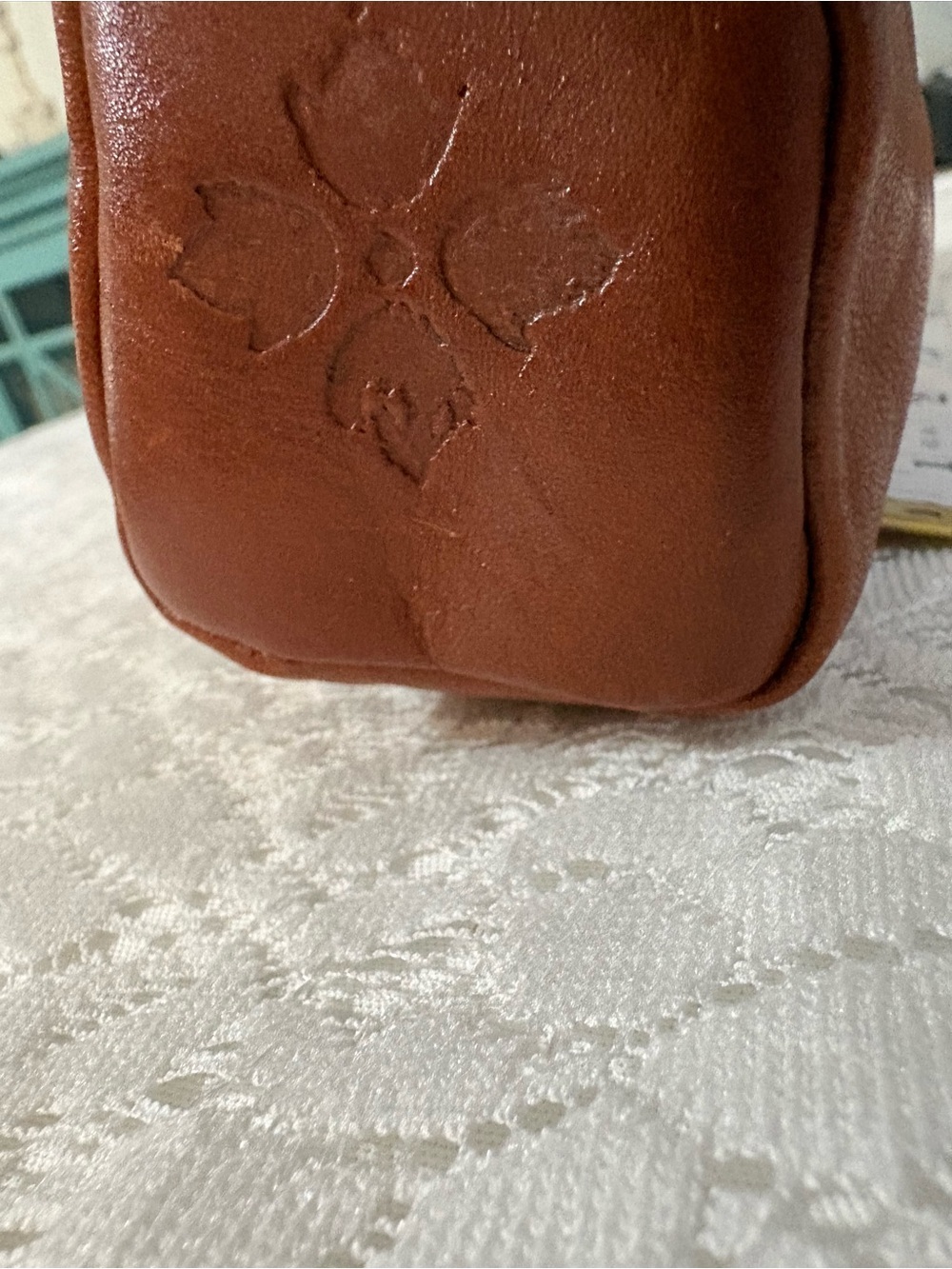 Patricia Nash brown leather wristlet, GUC - Picture 9 of 16